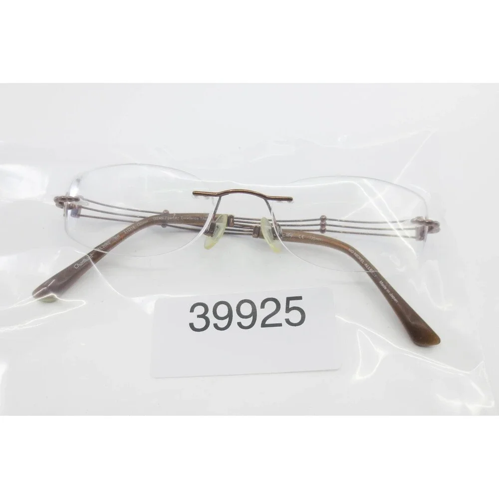 Charmant Line Art XL2002 Bronze Rimless Eyeglasses Frames 51-18-135 Japan Titan